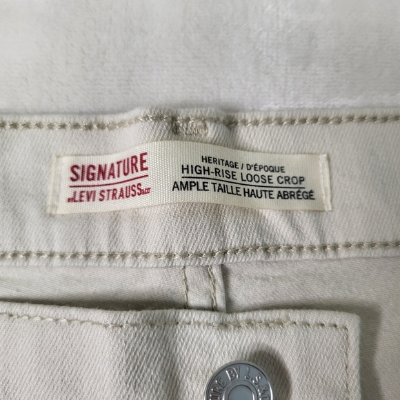 Levi's Heritage High Rise Loose Crop Jeans. Plus Sized. 28W - Picture 15 of 16